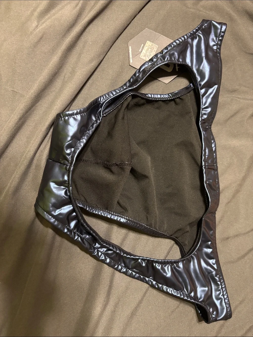 Men's Shiny blue jock (100)